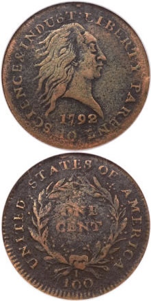 1792-Fusible-Alloy-Cent-NGC-Fine-15---Less-Than-10-Known